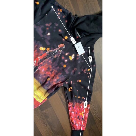 Nike Air Jordan Pullover Graphic Fleece Hoodie Black Sweater DC9610-010 M-L-XL - Picture 14 of 14